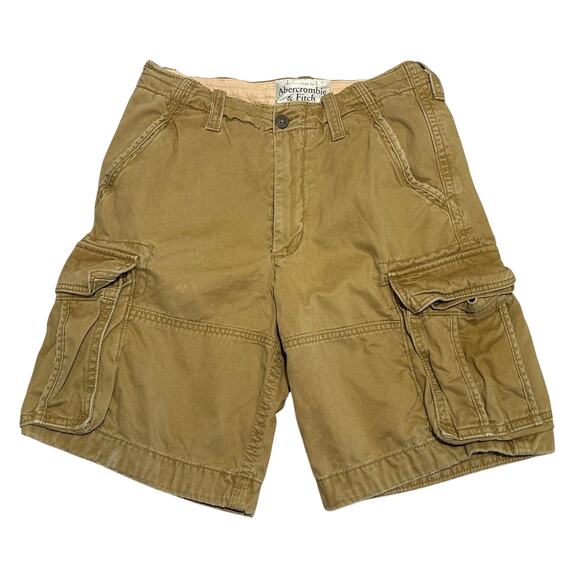 Abercrombie & Fitch Other - Abercrombie & Fitch Cargo Shorts Mens 32 Khaki Paratrooper Relaxed A&F Y2K *Read